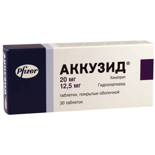 აკუზიდი 20მგ/12.5მგ #30ტ