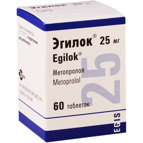 ეგილოკი 25მგ #60ტ