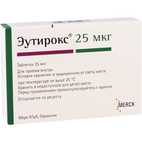 ეუთიროქსი 25მკგ#100ტ