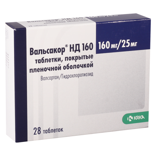ვალსაკორი HD160 160მგ/25მგ#28ტ