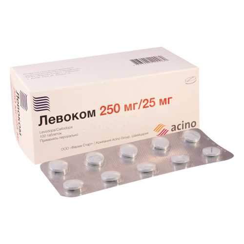 ლევოკომი 25მგ/250მგ #100ტ