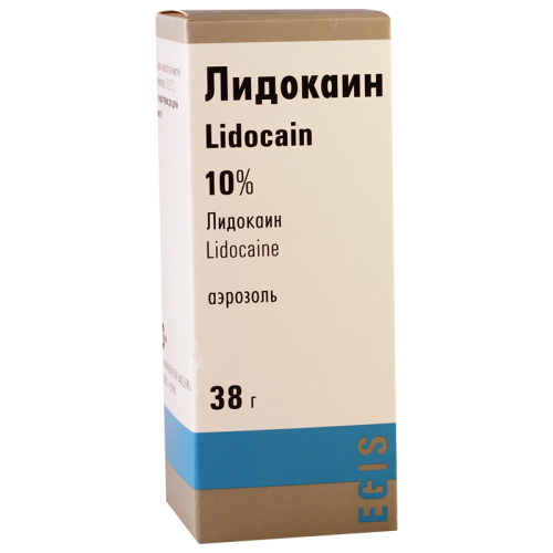 ლიდოკაინი აეროზოლი 10% 38გ